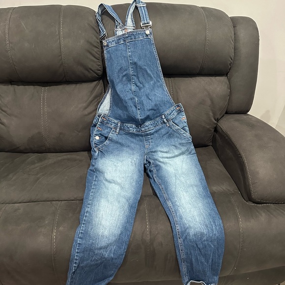 Gap Denim Maternity Overalls Size Small - Picture 3 of 5